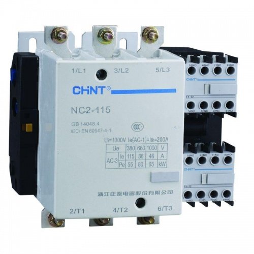 Контактор NC2-115NS реверс 115A 230В/АС3 50Гц (R). CHINT