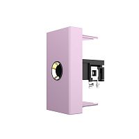 Розетка стерео аудио TRS JACK 6.3 мм, цвет розовый (механизм) Livolo