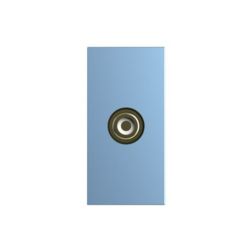 Розетка мультимедийная RCA видео, цвет синий (механизм) Livolo фото 2