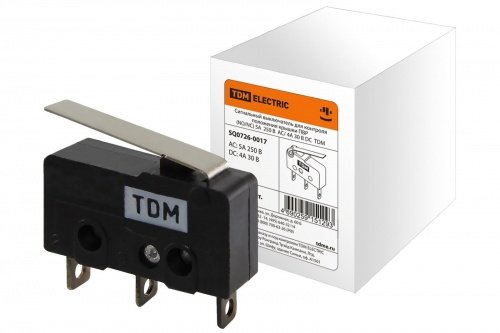 Сигнальный выключатель для контроля положения крышки ПВР (NO/NC) 5A 250В AC/ 4A 30В DC TDM фото 2