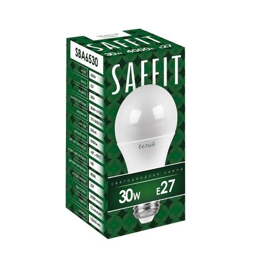 Лампа светодиодная SAFFIT SBA6530 Шар E27 30W 4000K фото 2