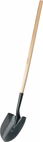 Штыковая лопата для земляных работ МАСТЕР, ЛСГ, деревянный черенок, 1500 мм. ЗУБР