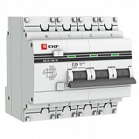 Дифференциальный автоматический выключатель АД-32 АВДТ 3П+N 25А С 4,5кА 30мА PROxima EKF