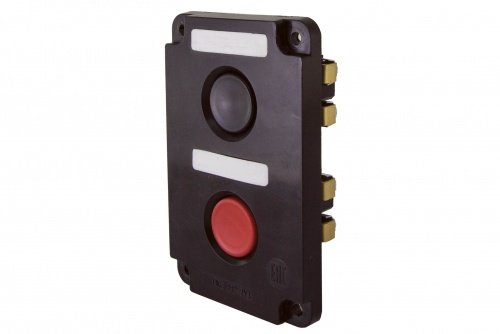 Пост кнопочный ПКЕ 112-2 У3, красная и черная кнопки, IP40 TDM