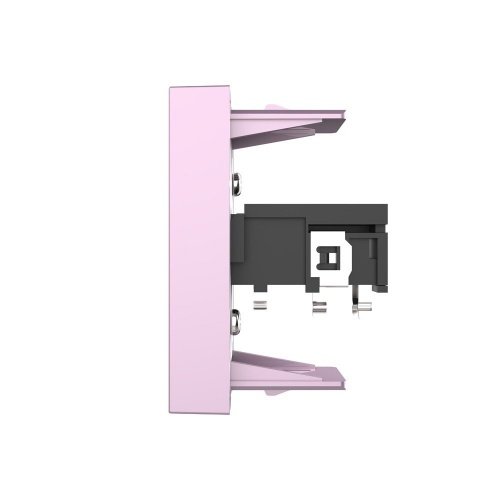 Розетка стерео аудио TRS JACK 6.3 мм, цвет розовый (механизм) Livolo фото 3