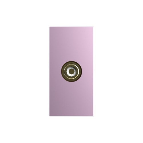 Розетка мультимедийная RCA видео, цвет розовый (механизм) Livolo фото 2